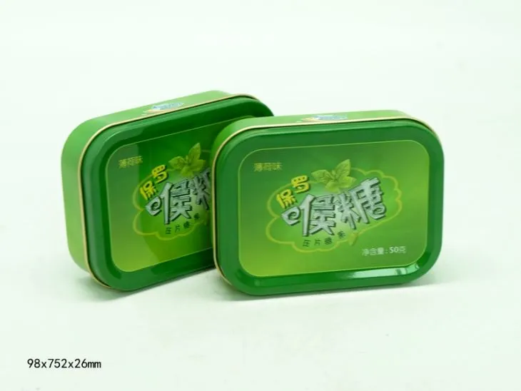 Mini Green Sugar Portable Metal Mint Tin