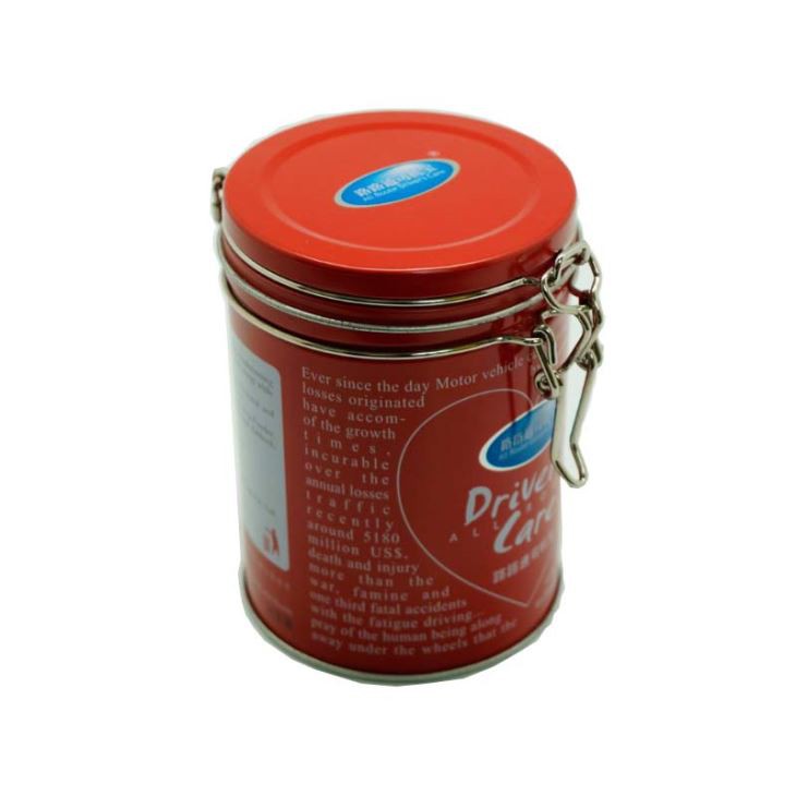 Tunnur tinn kassi með innsigli